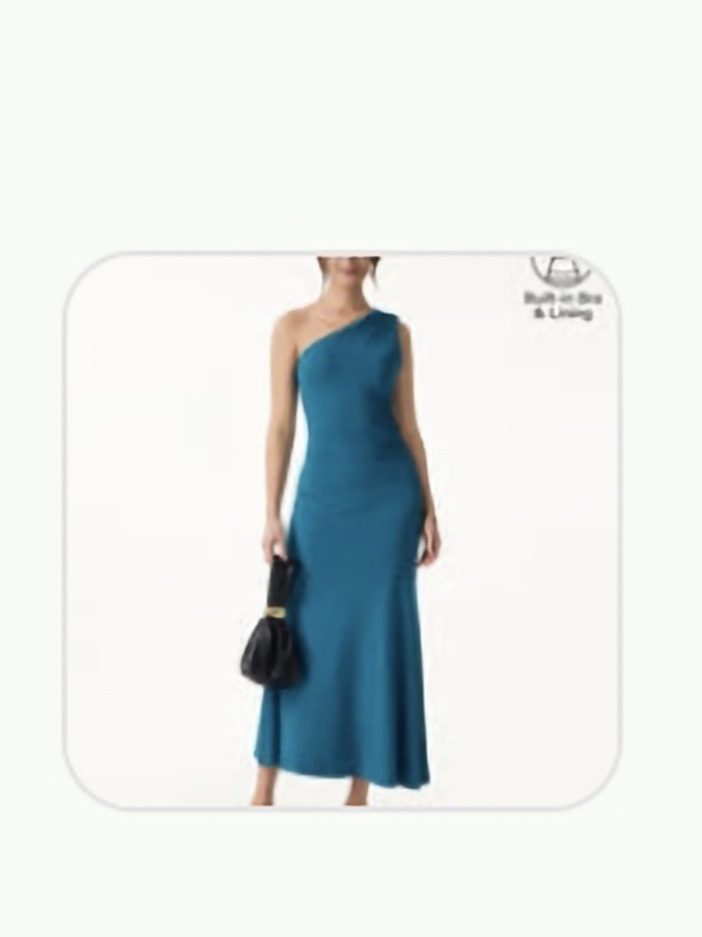 OGL One-Shoulder Teal Dress